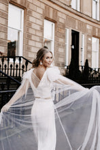 Load image into Gallery viewer, sustainable and recycled bridal cape veil
